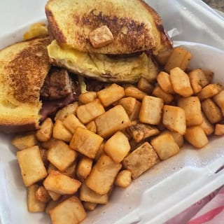 Turkey Sausage Egg and Cheese Sandwich